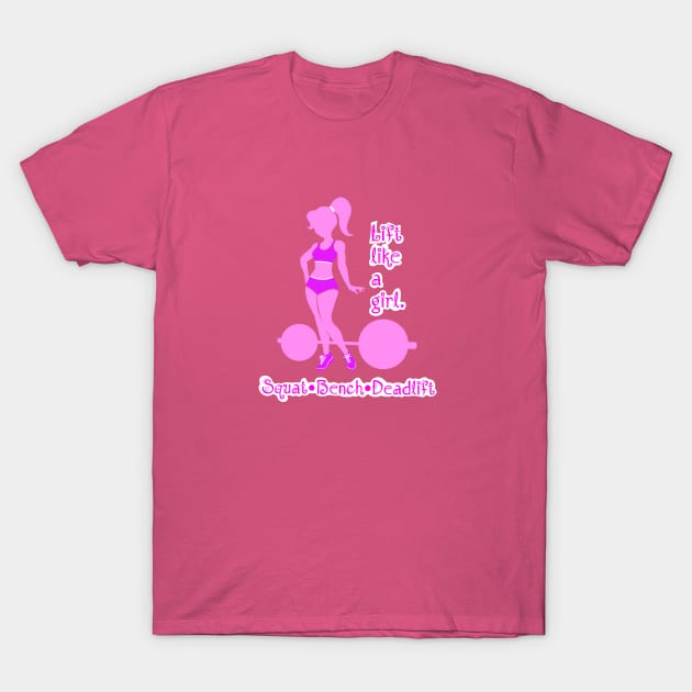 fitness girl, gym girl, fitness, weightlifting women T-Shirt by TimAddisonArt